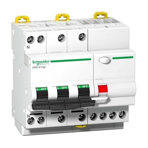 Дифавтомат Schneider Electric Acti9 4P 25А (B) 6кА 30мА (AC)