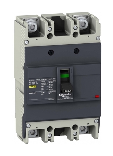 Силовой автомат Schneider Electric Easypact EZC 250, TM-D, 36кА, 3P, 250А