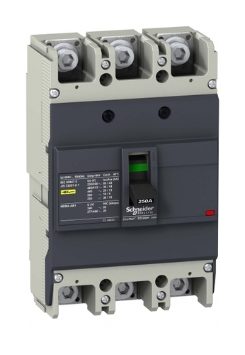 Силовой автомат Schneider Electric Easypact EZC 250, TM-D, 36кА, 3P, 150А