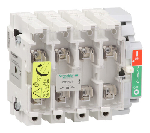 Рубильник с предохранителем Schneider Electric TeSys GS 125А 4P, 22x58