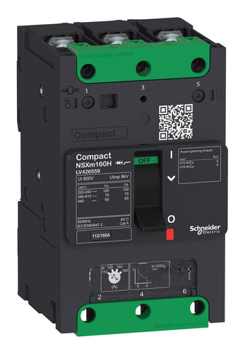 Силовой автомат Schneider Electric Compact NSXm, 36кА, 3P, 160А