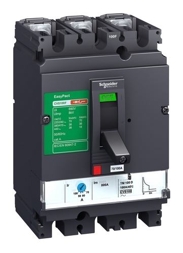 Силовой автомат Schneider Electric EasyPact CVS 100, TM-D, 36кА, 3P, 63А