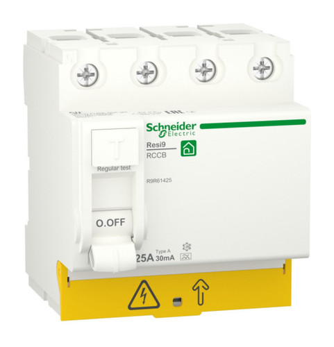 УЗО Schneider Electric Resi9 4P 25А, 30 мА ( A ), R9R61425