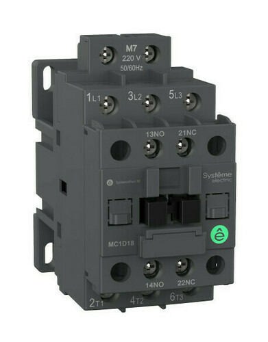 Контактор Systeme Electric SystemePact M 3P 18А 110В AC 7.5кВт, MC1D18F7