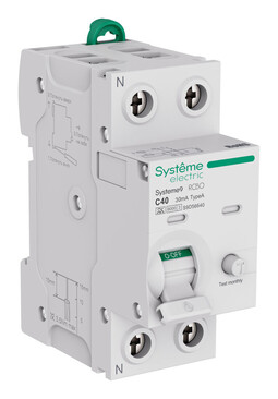 Systeme Electric Systeme9 Авт. выкл. диф. тока (АВДТ) 1P+N C 40A 6kA 30мА Тип-A 230В