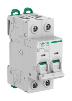Автоматический выключатель Systeme9, 2полюса, 2А, D, 6кA