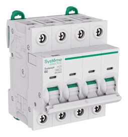 Автоматический выключатель Systeme9, 4полюса, 2А, D, 6кA
