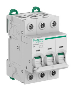 Автоматический выключатель Systeme9, 3полюса, 4А, D, 6кA
